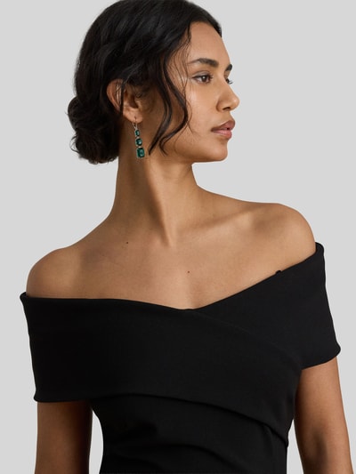 Lauren Ralph Lauren Sukienka wieczorowa z dekoltem carmen Czarny 3