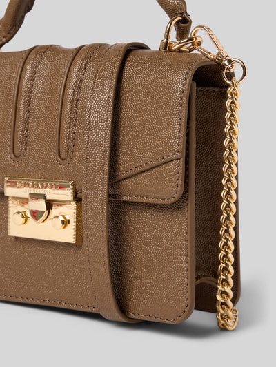 Seidenfelt Tasche mit Strukturmuster Modell 'Roros' Mittelbraun 2