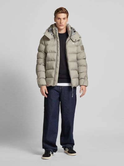 G-Star Raw Gewatteerd jack met logoprint, model 'Whistler' Beige - 1