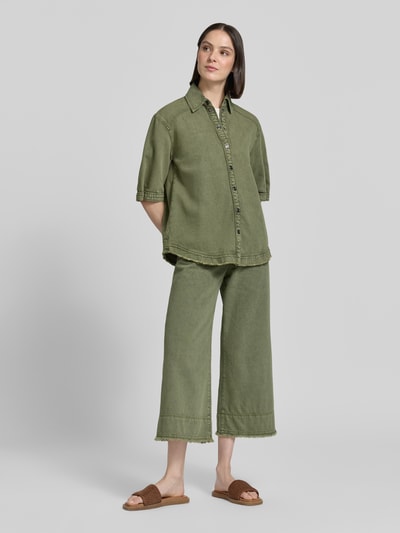 Marc Cain Wide Fit Jeans mit Lyocell-Anteil im 5-Pocket-Design Oliv 1