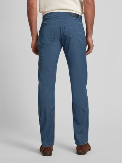 Pierre Cardin Tapered Fit Chino mit Strukturmuster Modell 'Lyon' Blau Melange 5
