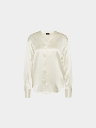 Joseph Bluse mit V-Ausschnitt Beige 2