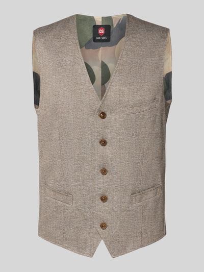 CG - Club of Gents Gilet met V-hals, model 'Mosley' Beige - 2