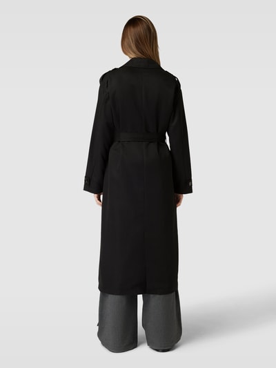 Only Trenchcoat mit Bindegürtel Modell 'LINE' Black 5