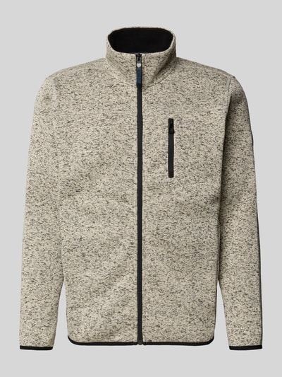 Lerros Sweatjack met opstaande kraag Beige gemêleerd - 2