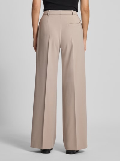 HUGO Wide Leg Stoffhose mit Viskoseanteil Modell 'HASMINA' Sand 5