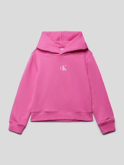 Calvin Klein Jeans Hoodie mit Kapuze und Logo-Print Pink 1
