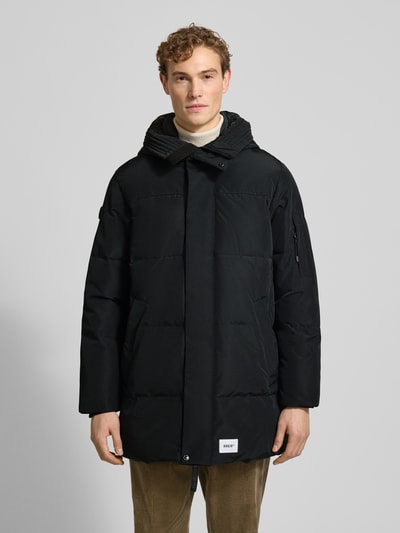 khujo Regular Fit Steppmantel mit Logo-Patch Modell 'Zeno' Black 4