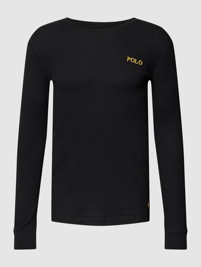 Polo Ralph Lauren Underwear Longsleeve mit Strukturmuster Modell 'WAFFLE' Black 2