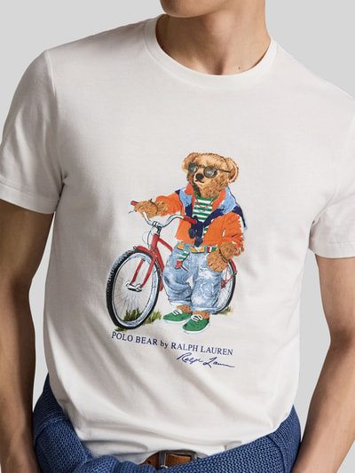 Polo Ralph Lauren slim fit T-shirt met polo bear-print Wit - 3