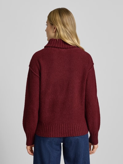 s.Oliver RED LABEL Regular Fit Rollkragenpullover aus Baumwoll-Mix Bordeaux 5