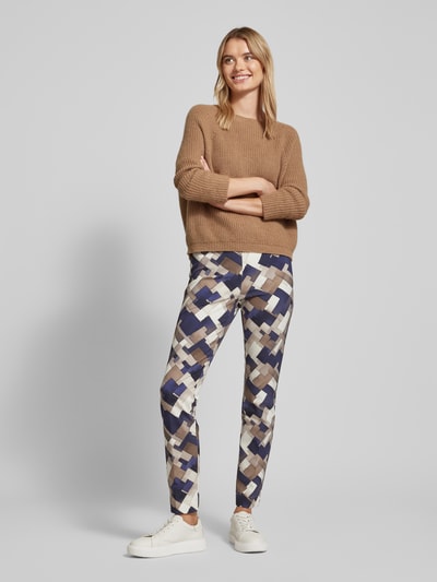 Gardeur Stoffen broek met elastische band, model 'Zene' Taupe - 1