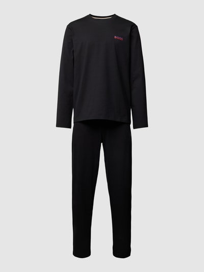 BOSS Pyjama mit Logo-Print Black 1