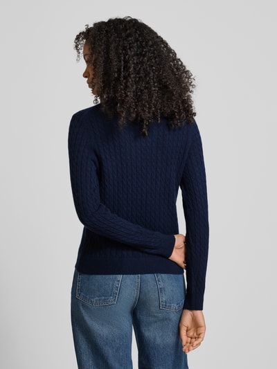 Christian Berg Woman Strickpullover aus reinem Kaschmir Dunkelblau 5