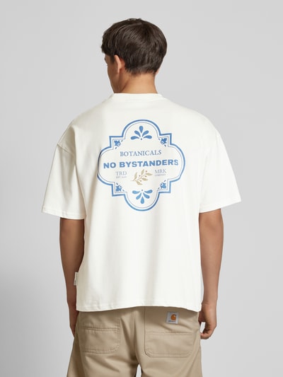 No Bystanders T-shirt met labelprint Offwhite - 5