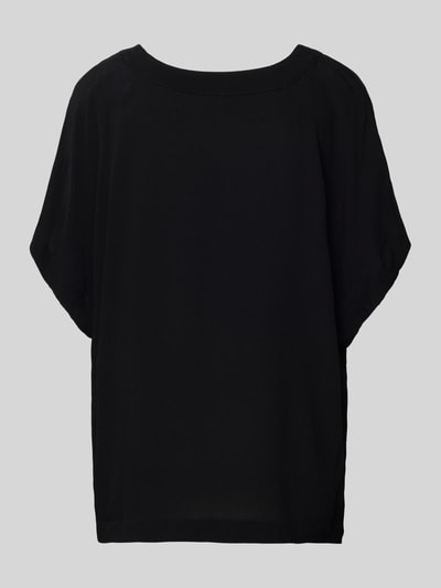 BOSS Tunika o luźnym kroju z czystej wiskozy model ‘DOUBLE B’ Czarny 3