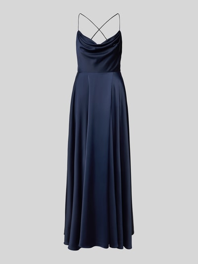 VM by Vera Mont Abendkleid mit Wasserfall-Ausschnitt Marine 2