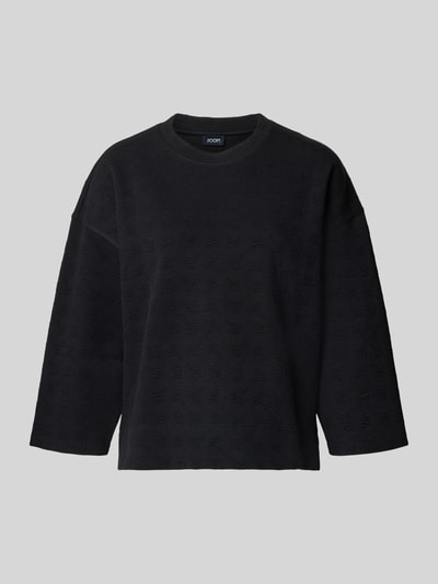 JOOP! Sweatshirt met structuurmotief, model 'Tashina' Zwart - 2