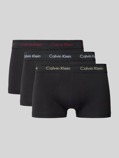 Calvin Klein Underwear Trunks mit elastischem Logo-Bund im 3er-Pack Rot 1