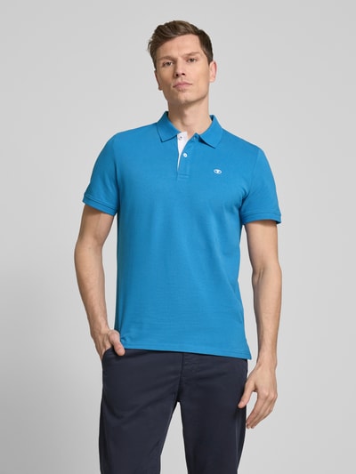 Tom Tailor Regular Fit Poloshirt aus Baumwoll-Piqué mit Logo-Stitching Royal 4