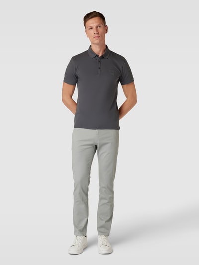 BOSS Orange Slim fit chino met Franse steekzakken Lichtgrijs - 1