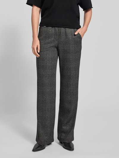 Brax Broek met elastische band, model 'MAINE' Donkergrijs gemêleerd - 4