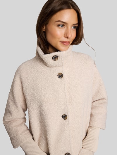 Tom Tailor Teddymantel met hoge opstaande kraag Beige - 3