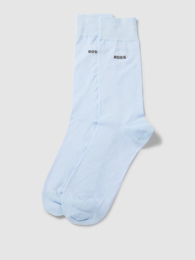 BOSS Socken mit Label-Print im 2er-Pack Bleu 1