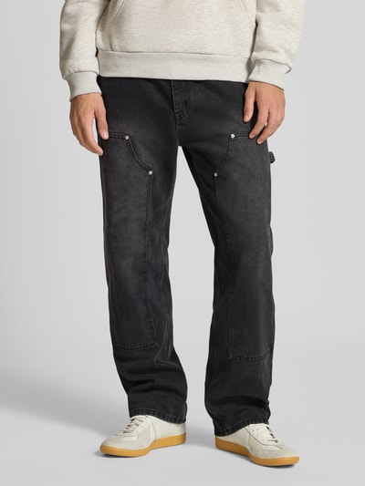 REVIEW Jeans met 5-pocketmodel Zwart - 4