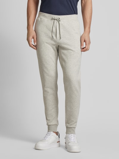 Polo Ralph Lauren Sweatpants met elastische band, model ‘ATHLETIC’ Lichtgrijs - 4