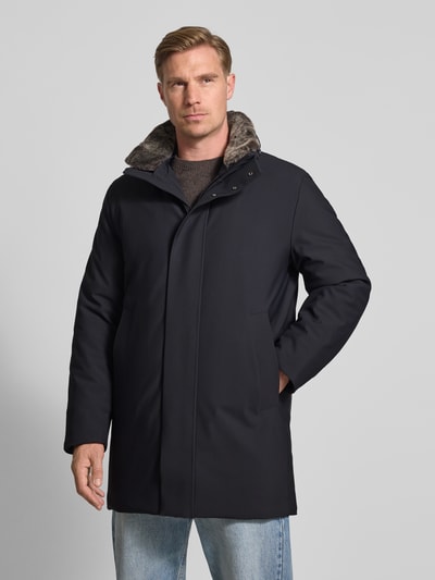 Strellson Regular Fit Parka mit abnehmbarem Kunstfellkragen Marine 4