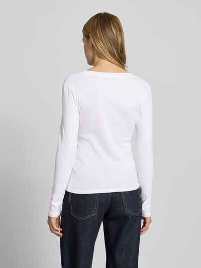 Levi's® Shirt met lange mouwen en labelstitching en V-hals Wit - 5