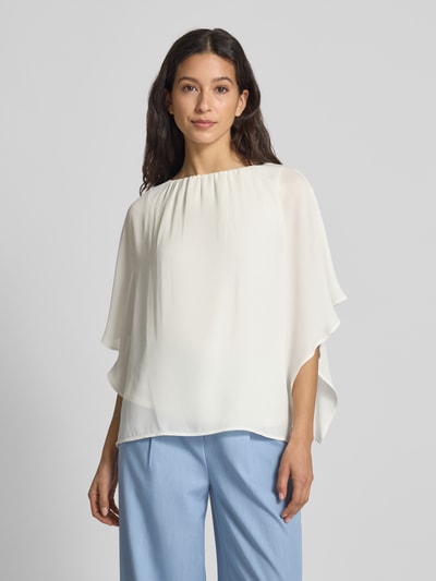 s.Oliver BLACK LABEL Loose Fit Chiffonshirt mit Viskosefutter Offwhite 4