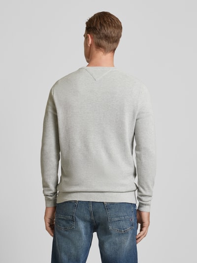 Tommy Hilfiger Strickpullover mit Rundhalsausschnitt Hellgrau 5