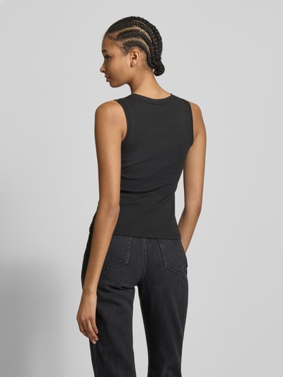 Tommy Jeans Tanktop met boothals, model 'ESSENTIALS' Zwart - 5