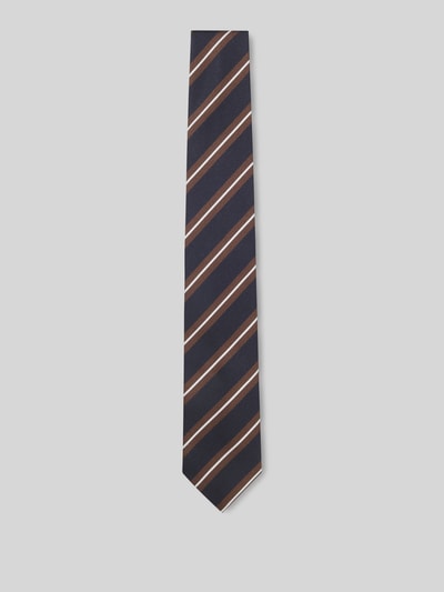 BOSS Krawatte aus Seiden-Mix Modell 'H-Tie 7,5 CM-262' Dunkelbraun 1