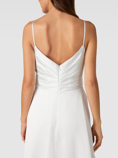 Luxuar Cocktailkleid in Wickel-Optik Offwhite 6