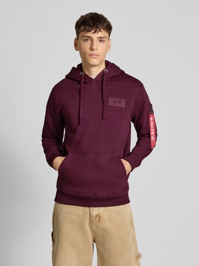 Alpha Industries Bluza z kapturem Bordowy 5