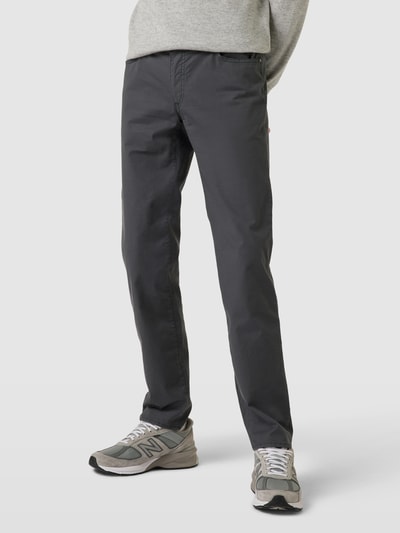 Brax Straight fit chino met 5-pocketmodel, model 'Cadiz' Antraciet - 4