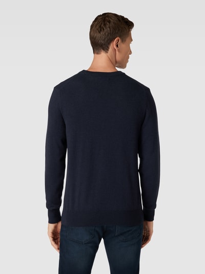 Marc O'Polo Strickpullover mit Rundhalsausschnitt Marine 5