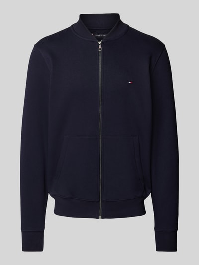 Tommy Hilfiger Sweatjack met labelstitching Marineblauw - 2