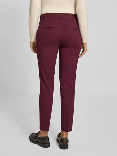 Brax Regular fit stoffen broek van viscosemix, model 'STYLE.MARON' Donkerrood - 5