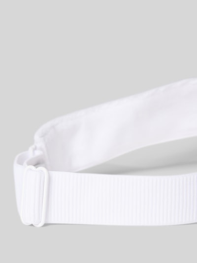 Produktfoto, Visor Cap mit Logo-Applikation von Lacoste Sport, Optik: Unifarben, elastisch, verstellbarer Riegel, Detailansicht