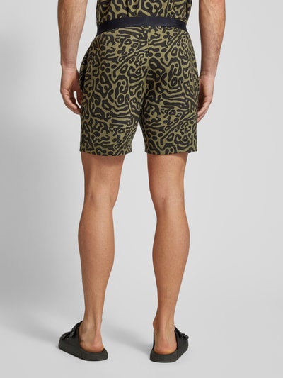 HUGO Shorts mit Label-Patch Modell 'Pufferfish' Black 5