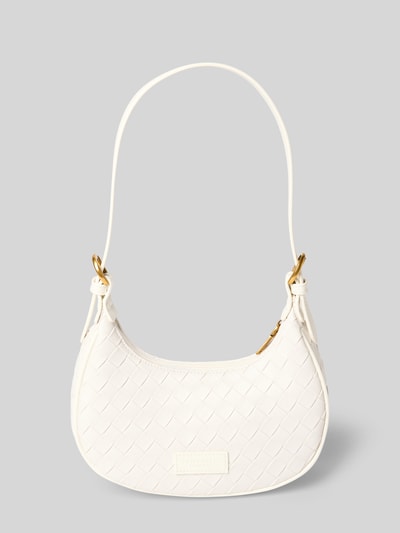 Seidenfelt Handtasche in Flecht-Optik Modell 'KINNA' Weiss 2