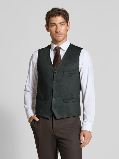 CG - Club of Gents Gilet met V-hals, model 'Mosley' Smaragdgroen - 4