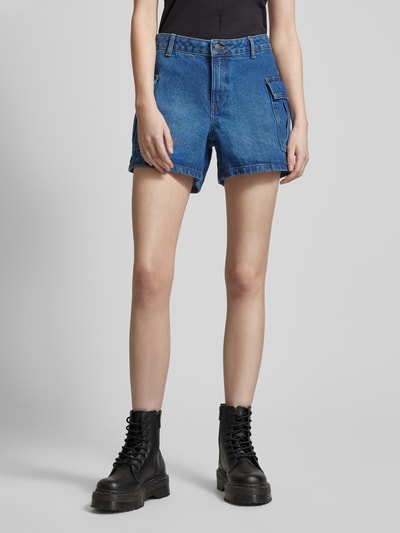 Noisy May Korte jeans met cargozakken, model 'SMILEY' Jeansblauw - 4