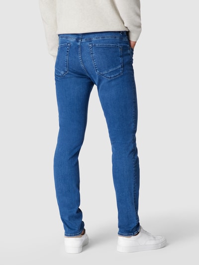 Brax Slim fit jeans met stretch, model 'Chuck' Blauw - 5