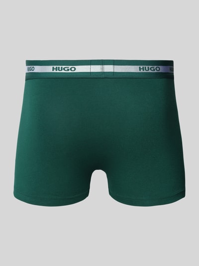 HUGO Trunks mit elastischem Logo-Bund im 3er-Pack Dunkelgruen 3