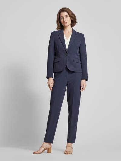 Selected Femme Blazer met streepmotief, model 'LINA' Marineblauw - 1